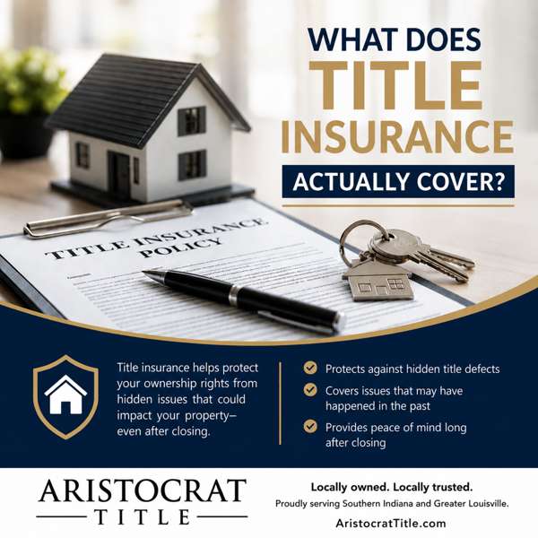 what does title insurance actually cover aristocrat title